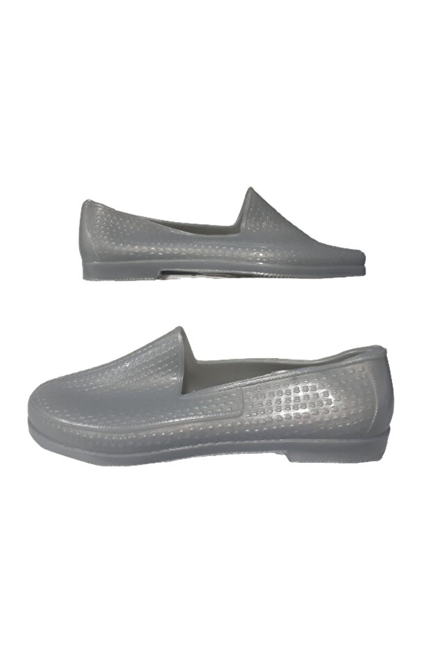 Men's Gray Lacing Garden Casual Rubber Shoes for Work Emek023