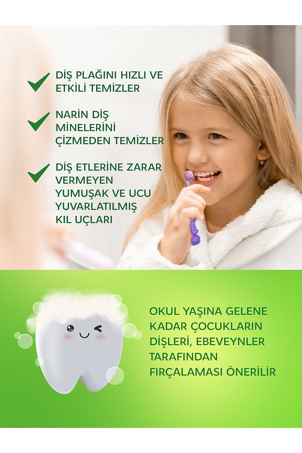 3-7 Yaş Diş Fırçası - Mavi Rocs07m - 5