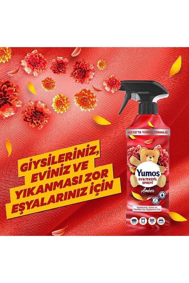 Sprey Yıkanması Zor Eşyalar Için Giysi Spreyi Amber 450 ml X1 Sprey Lilyum 450 ml X2 - 8