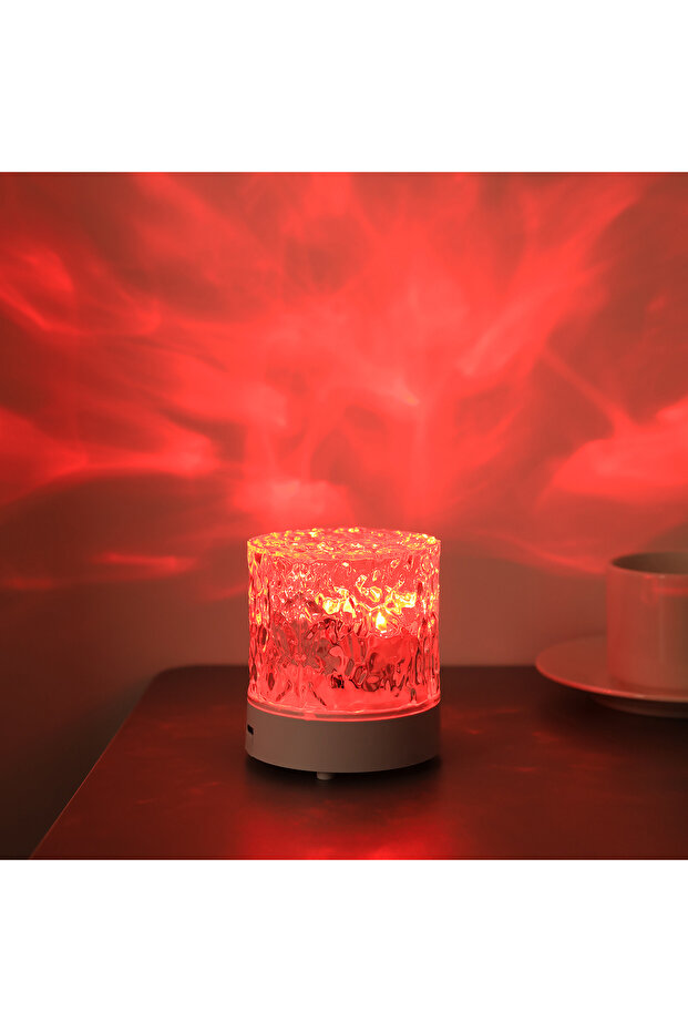 16 color ambient water ripple desk lamp with dynamic light and shadow effect RGB multi color swit... - 4