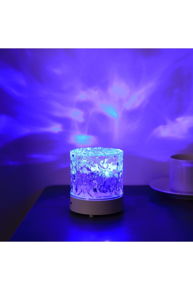 16 color ambient water ripple desk lamp with dynamic light and shadow effect RGB multi color swit... - 5