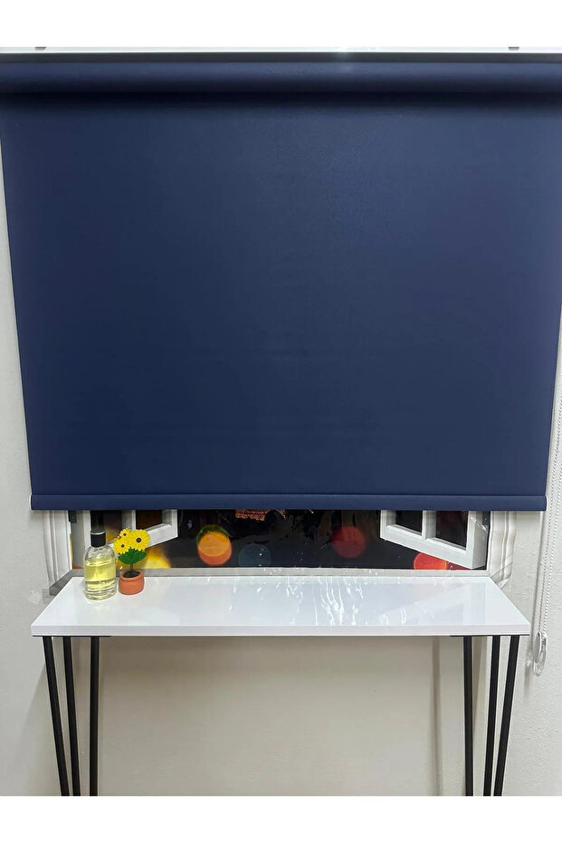 Mat Lacivert Stor Perde - 3