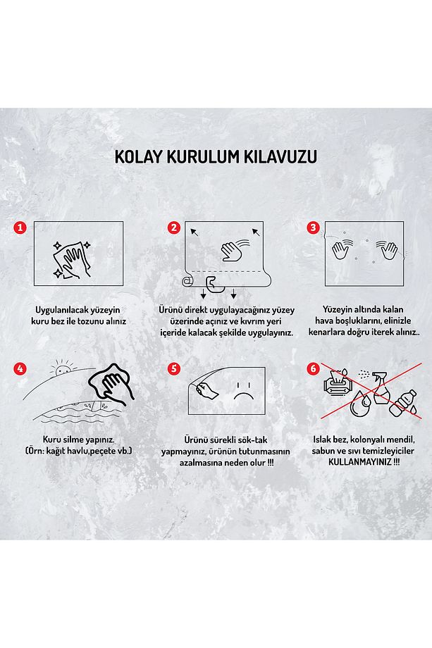 150x258 cm Statik Kağıt Renksiz Dilsiz Dünya Haritası- Tahta Kalem Hediyeli - 3