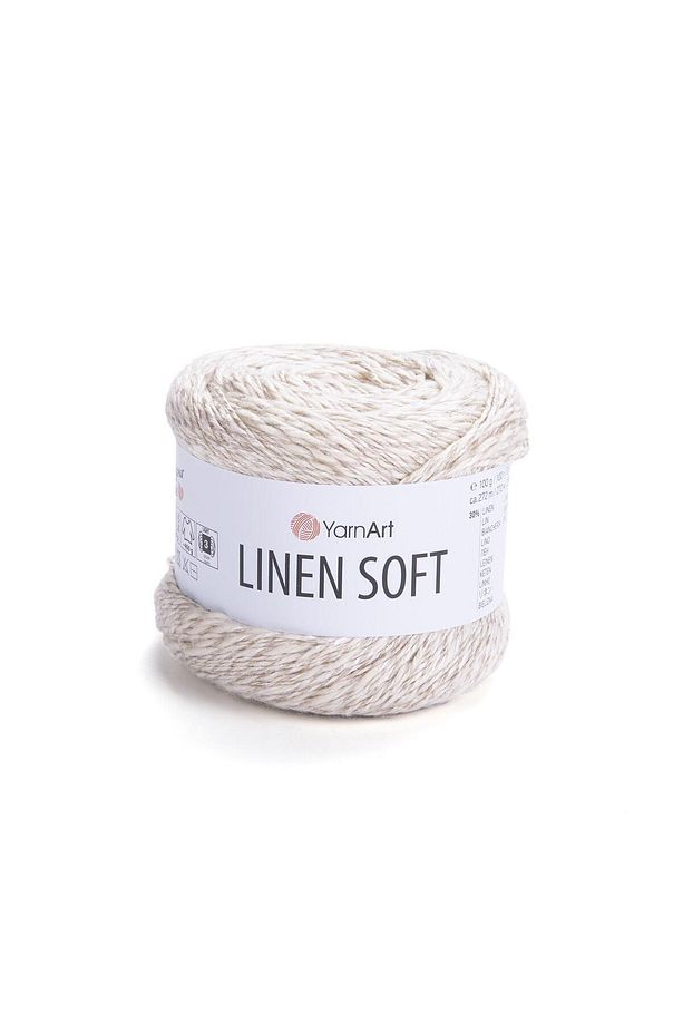 LINEN SOFT - EL ÖRGÜ İPİ KREM-7303 - 1