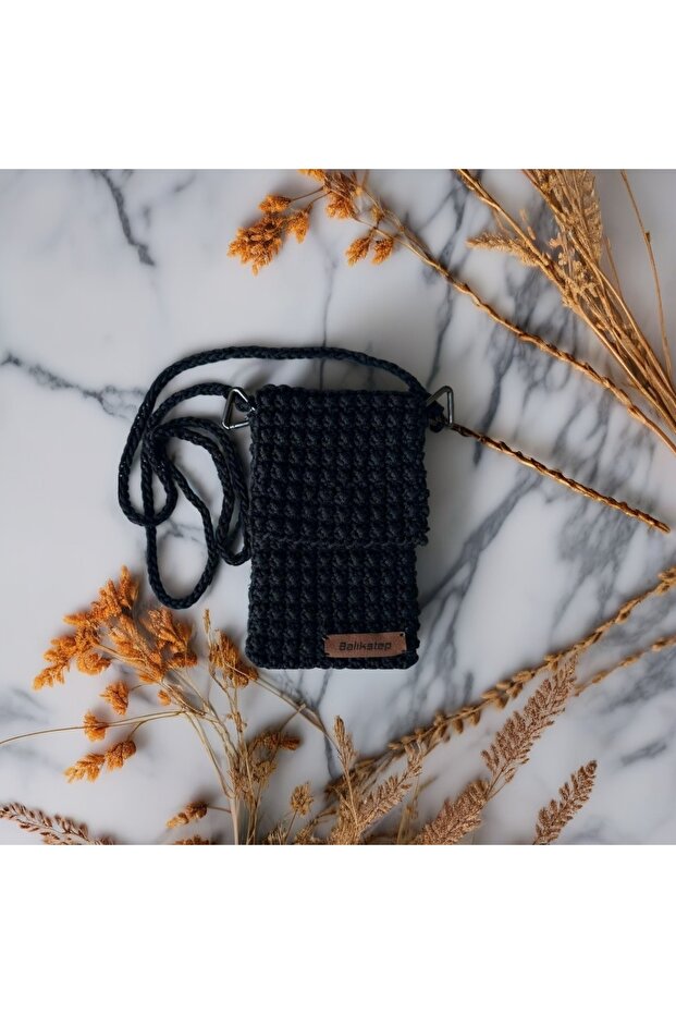 BALIKSTEP TELEFON ÇANTASI HANDMADE ÖRGÜ EL YAPIMI - 2