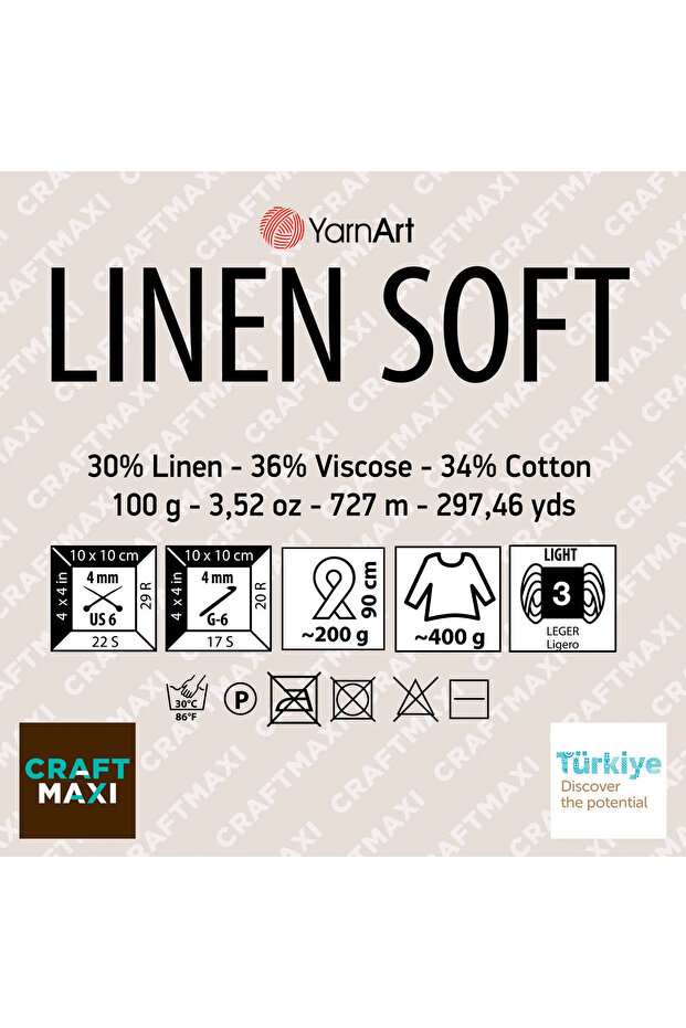 Linen Soft - Hand Knitted String Ebruli-7413 - 6
