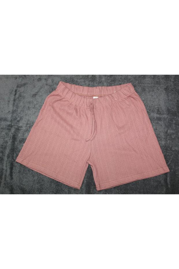 FLEUR WAIST ELASTIC SUS LACE WITH POUCH TRIL TRIL COMBED COTTON SHORTS