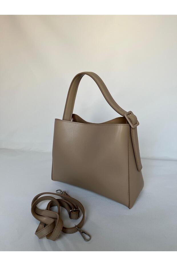 Women's Mink Adjustable Strap Hand and Shoulder Bag, Stylish Daily Bag, Equivalent Bag with Zipper