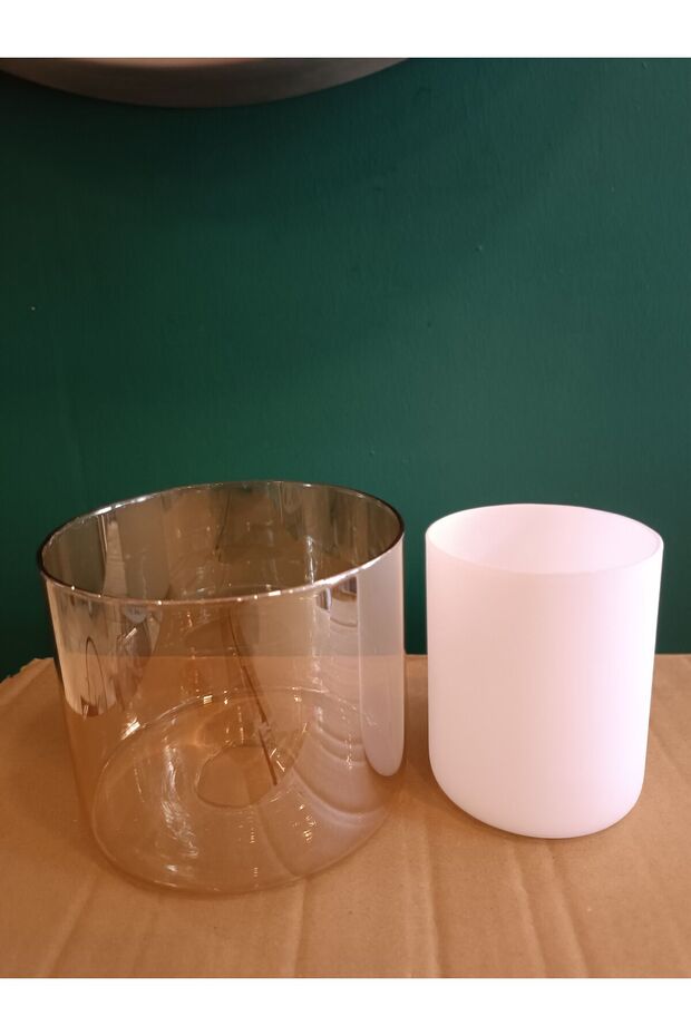 Bal Rengi Çiftli Avize Camı - 2