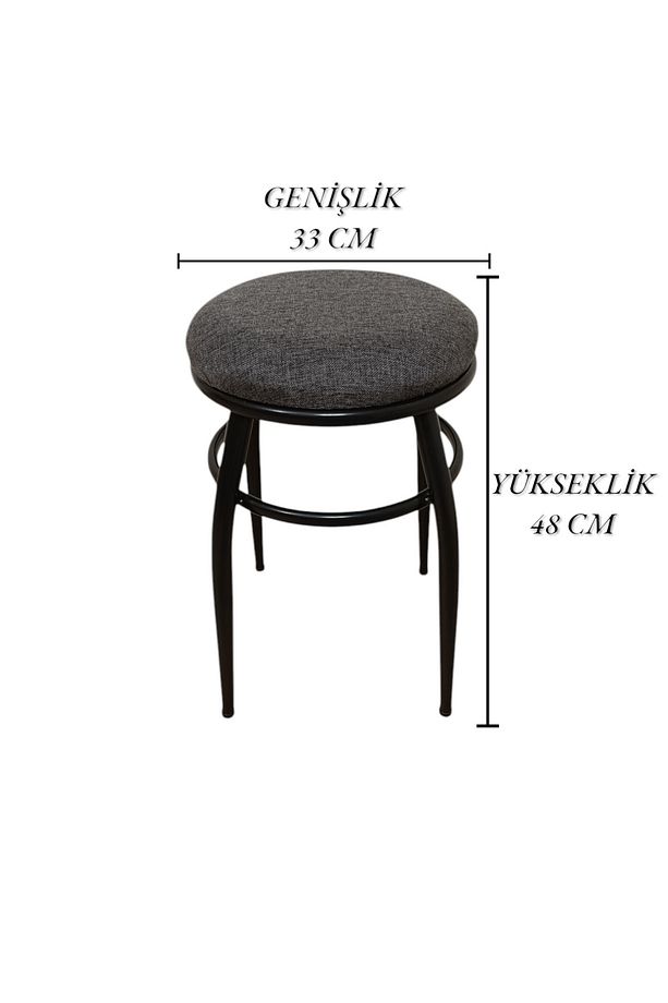 Tabure, Bar Taburesi, 6'lı Tabure, Metal Ayaklı Tabure, Iç Içe Geçebilen Tabure, Altılı Tabure - 8