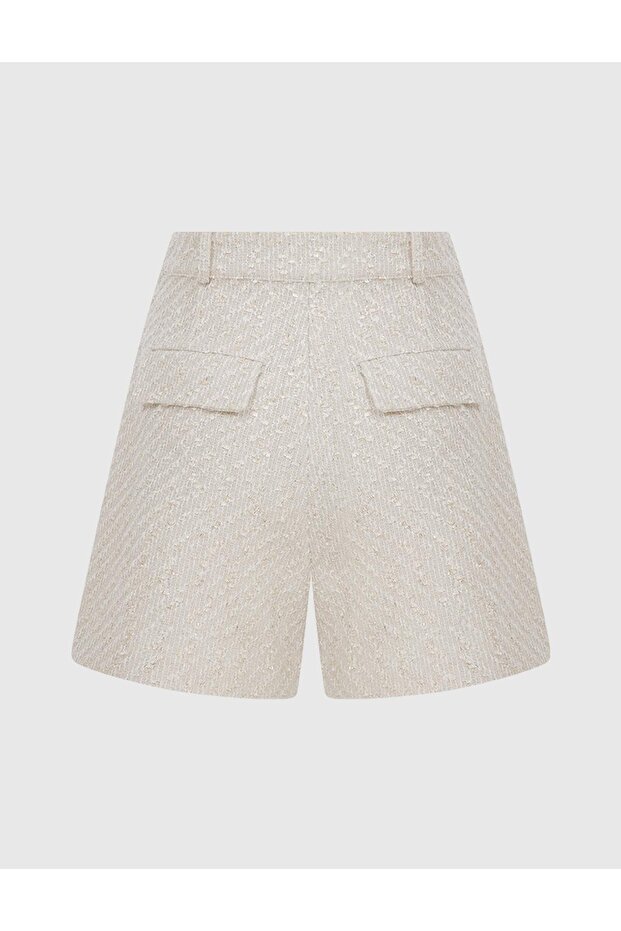 Aspendos Kadın Ekru Şort - 7