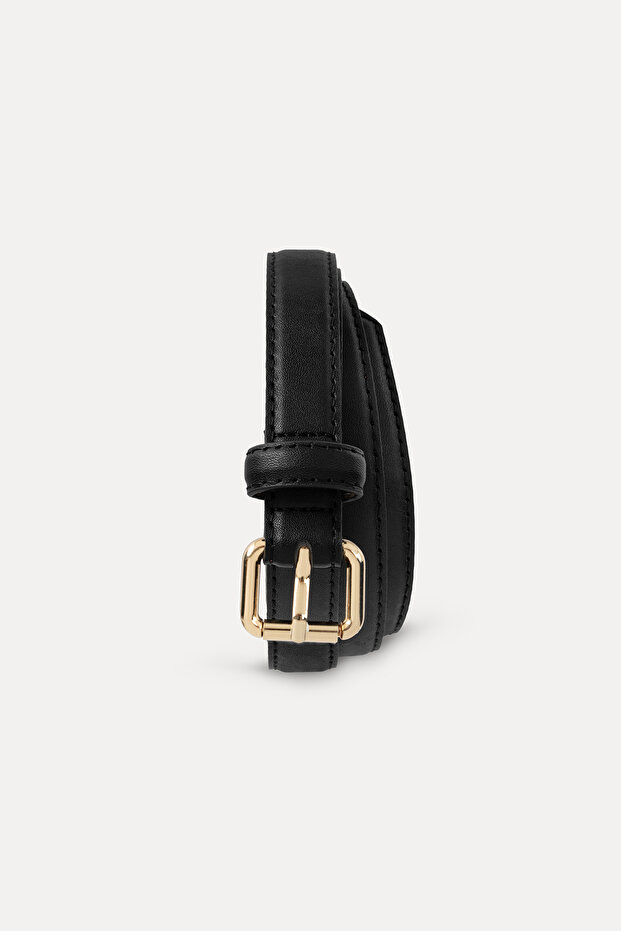 حزام جلدي رفيع - 3