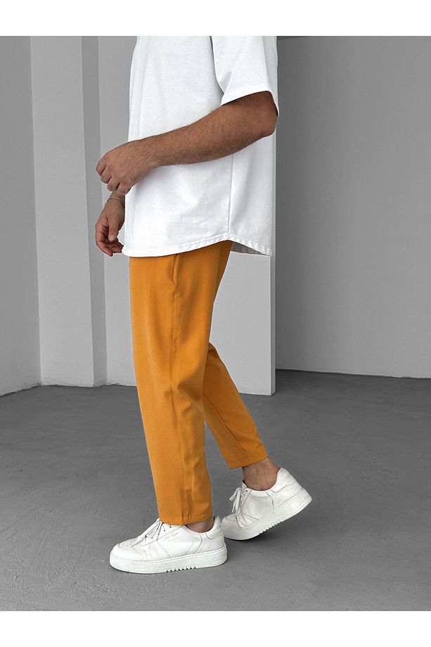 Hardal Bol Kesim Basic Pantolon BY-319 - 5
