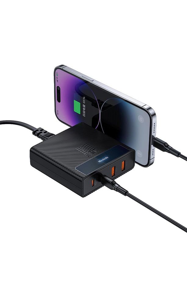 Ch-1802 100w Usb Typec Giriş Powigan Hızlı Şarj Adaptörü Kablo - Siyah - 6
