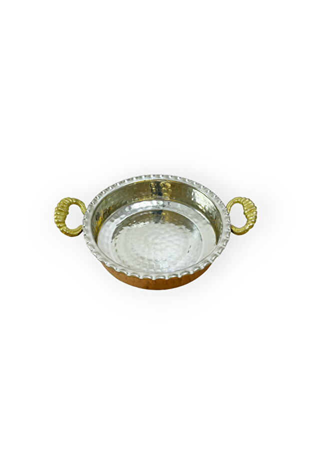 مقلاة نحاس صغيرة 2 قطعة - 4