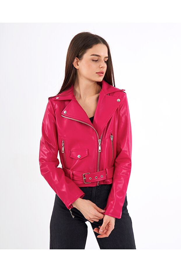 Biker Deri Ceket - 3