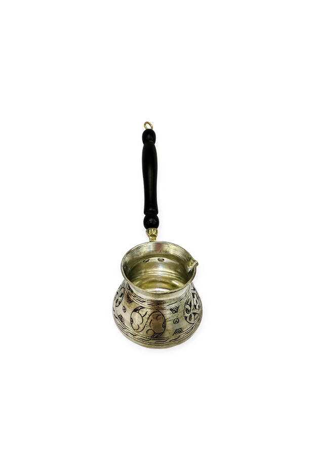 إبريق قهوة نحاسي مطرز - 3