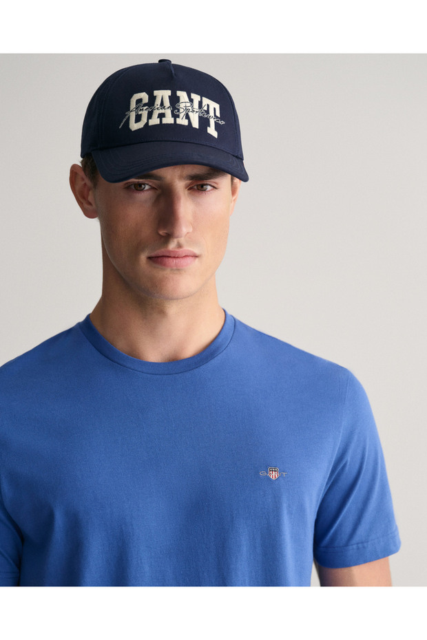 Erkek Mavi Regular Fit Bisiklet Yaka T-Shirt - 6