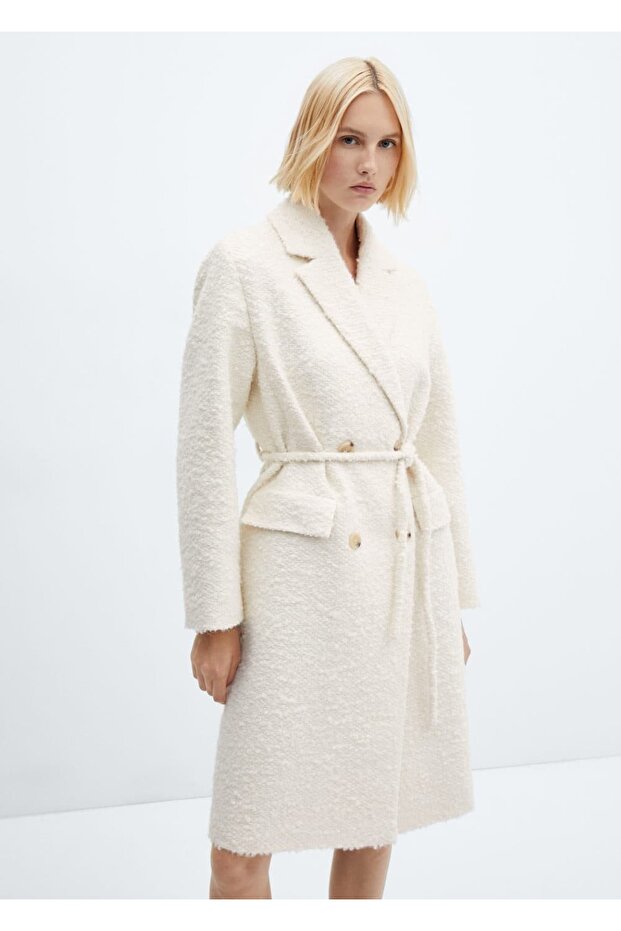 Klapalı kemerli palto - 1