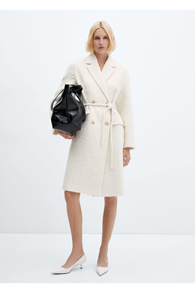 Klapalı kemerli palto - 2