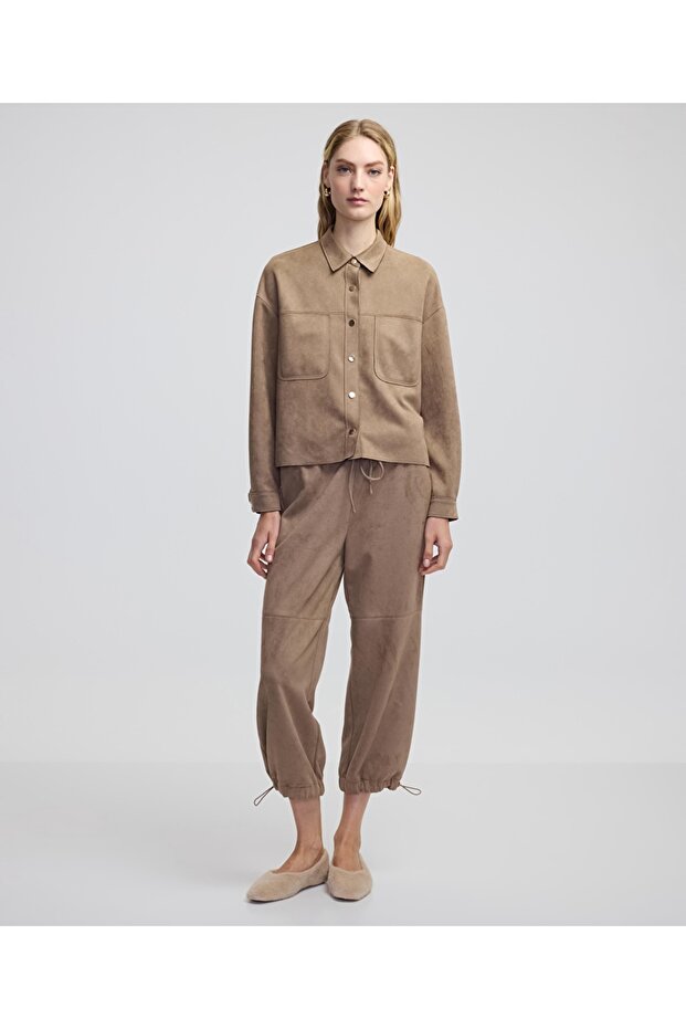 Süet dokulu ceket - 2