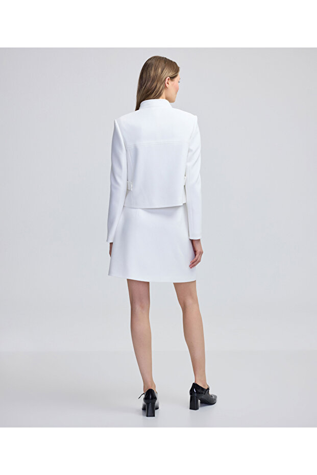 Kontrast düğmeli ceket - 6