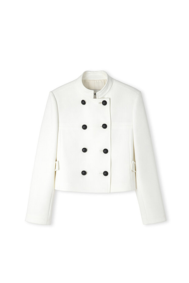 Kontrast düğmeli ceket - 3