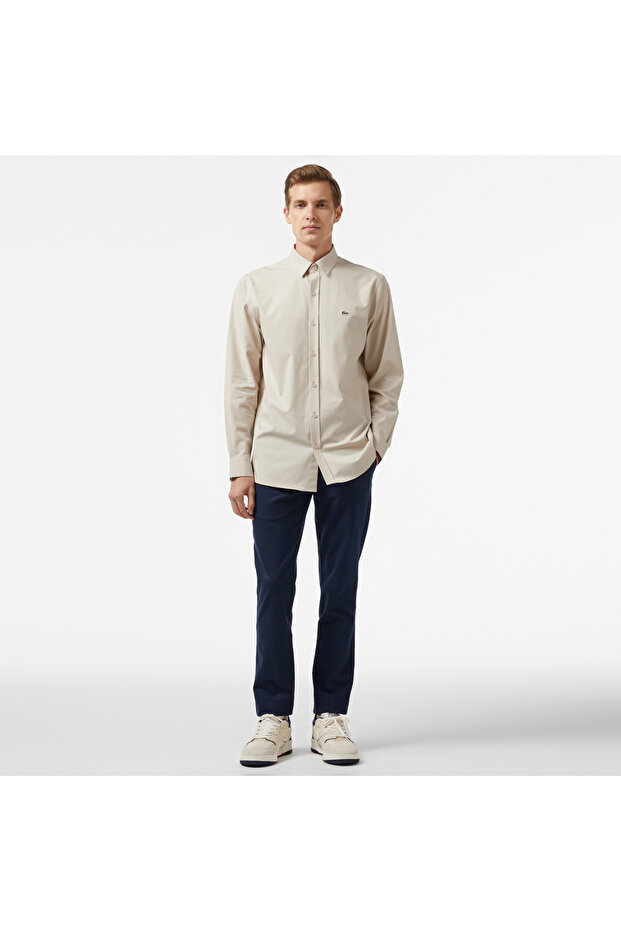 Erkek Regular Fit Bej Gömlek - 3