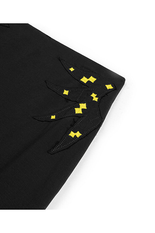 Nakışlı midi etek - 4