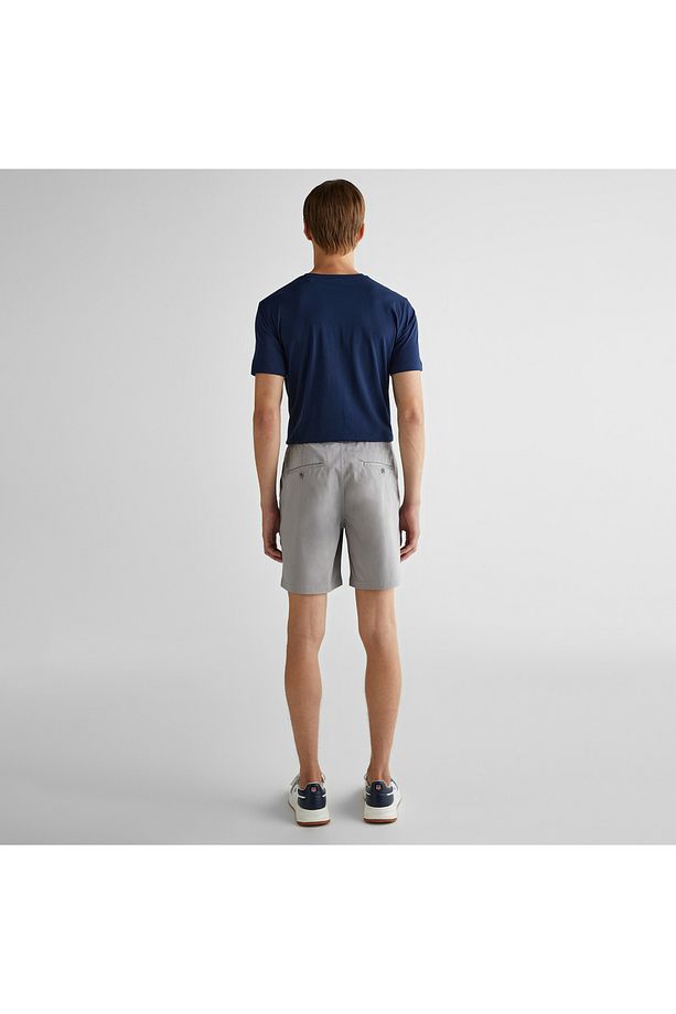Erkek Gri Regular Fit Logolu Şort - 3