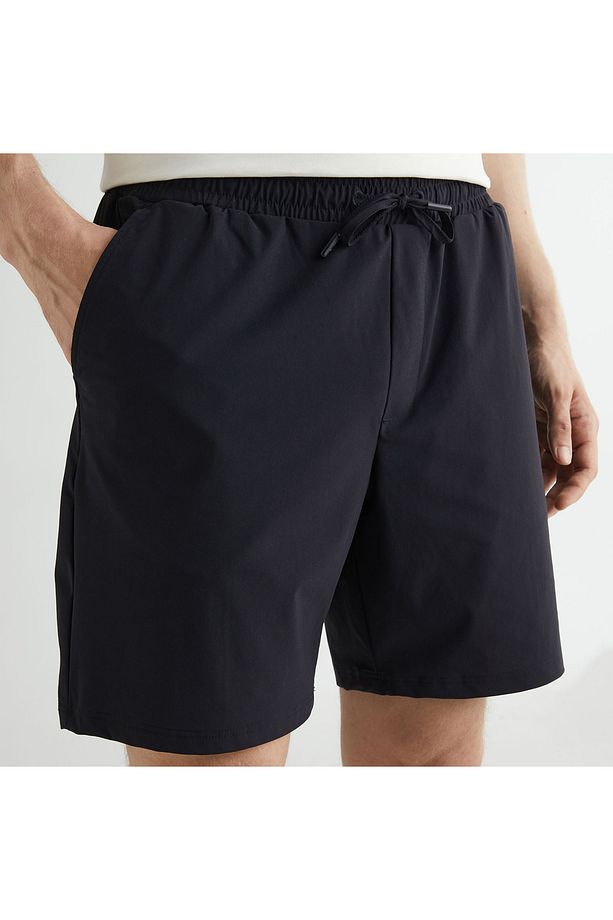 Erkek Lacivert Regular Fit Şort - 4
