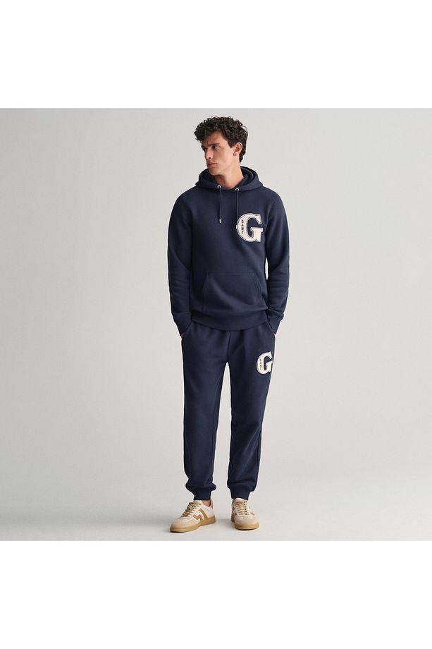 Erkek Lacivert Regular Fit Logolu Eşofman Altı - 2