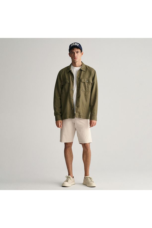 Erkek Krem Relaxed Fit Şort - 1