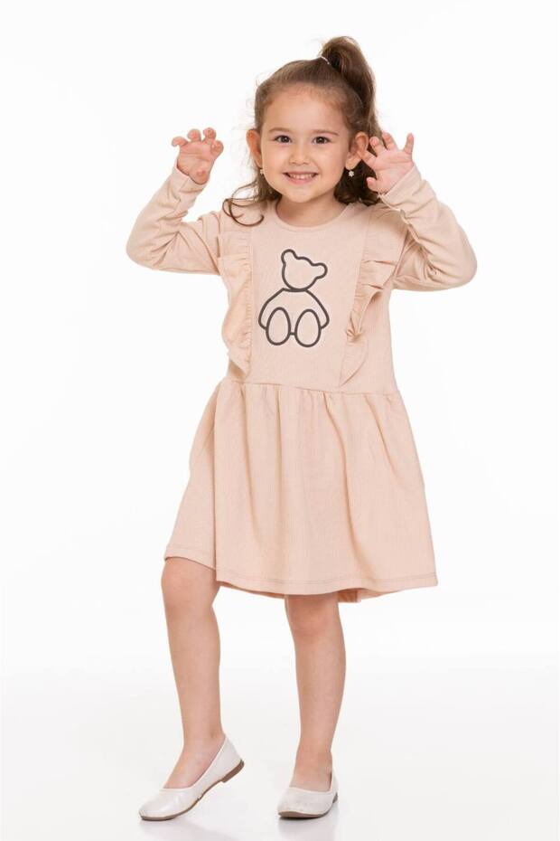 Fitilli Ayıcıklı Elbise - 1