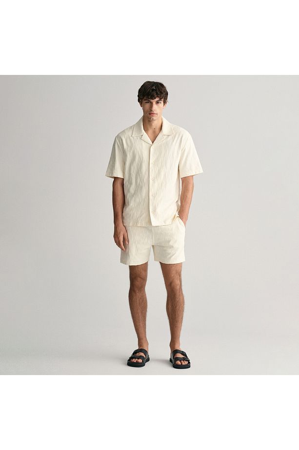 Erkek Krem Relaxed Fit Şort - 2
