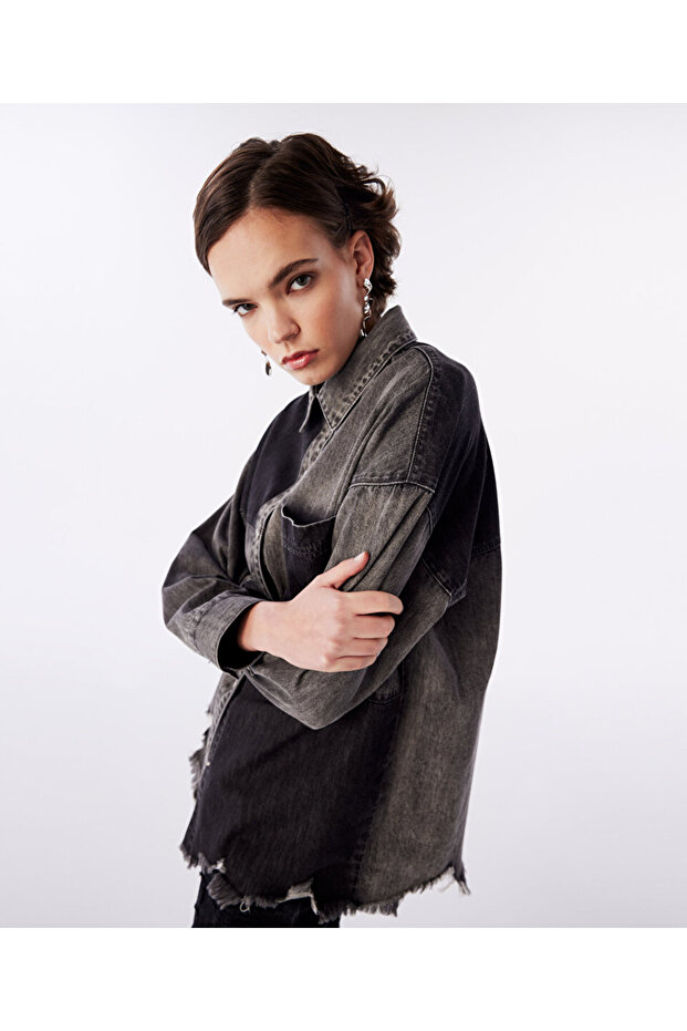 COLORBLOCK JEAN GÖMLEK - 5