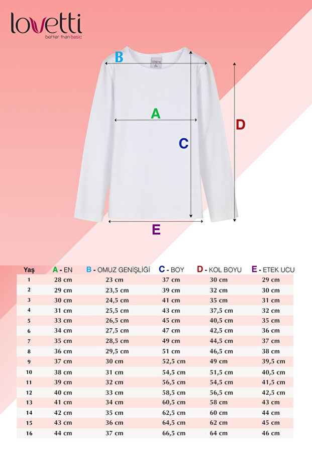 Μακρυμάνικο μπλουζάκι White Girl's Basic Basic Lycra - 6