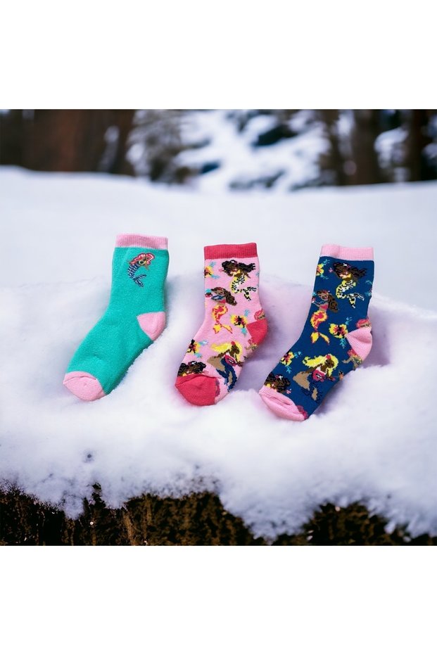 Girl's terry socks set