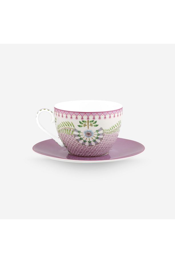 Lily & Lotus Mor Porselen Çay Fincanı 280 ml - 2
