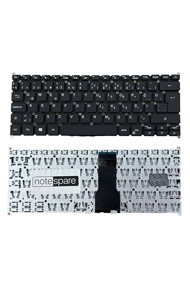 Acer ile Uyumlu Swift 3 SF314-54-P8UG, 3 SF314-55 N18P1 Notebook Klavye Siyah Versiyon 1 - 1