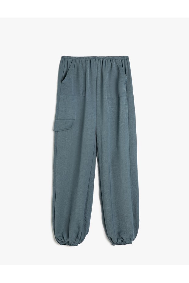 Jogger Pants with Pocket Detail and Elastic Waistband