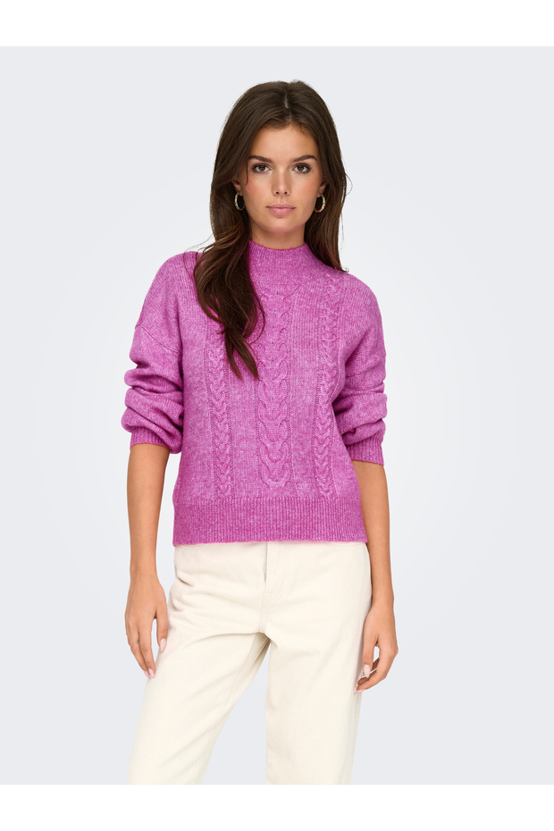 Jdysusanna L/S Hn Cable Pullover Knt 15328351 Rose Violet