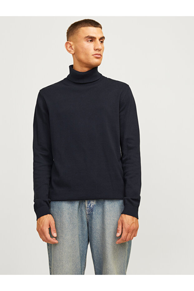 Rollkragenpullover Einfarbig Rollkragenpullover - 1