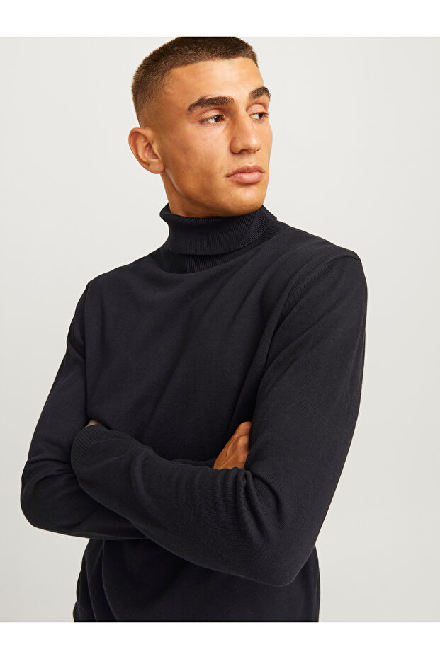 Rollkragenpullover Einfarbig Rollkragenpullover - 2