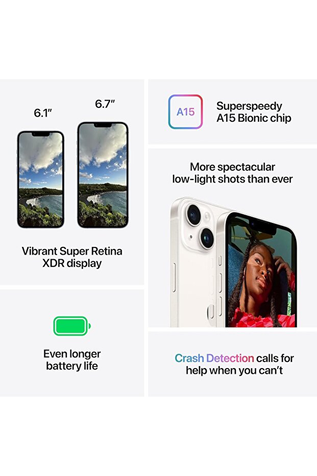 iPhone 14 128 GB Starlight (UAE Version) - 5