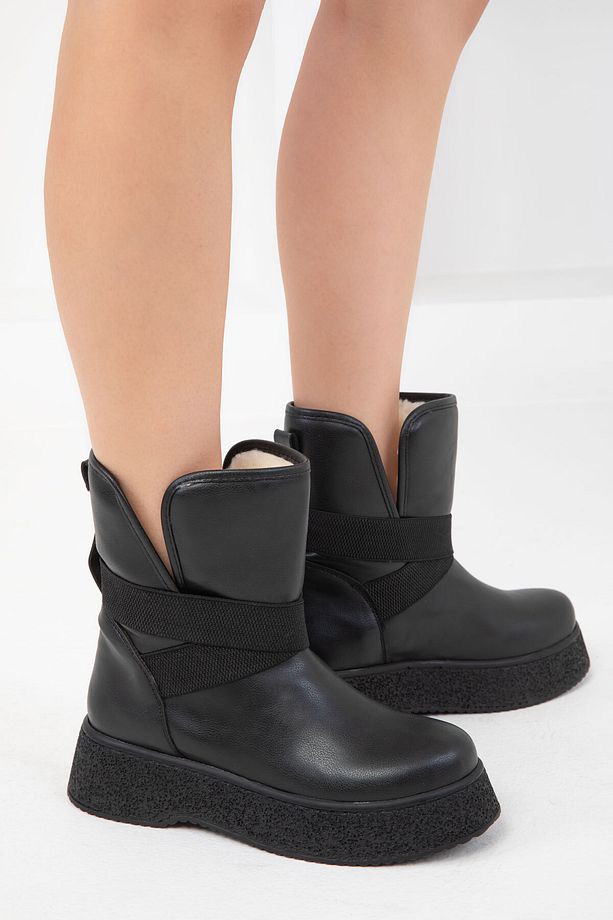 Siyah Kadın Bot & Bootie 18480 - 5