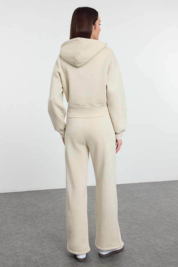 Bequemes Trainingsanzug-Set aus Fleece mit Kapuze, 3-teilig – TWOAW25EM00007 - 5