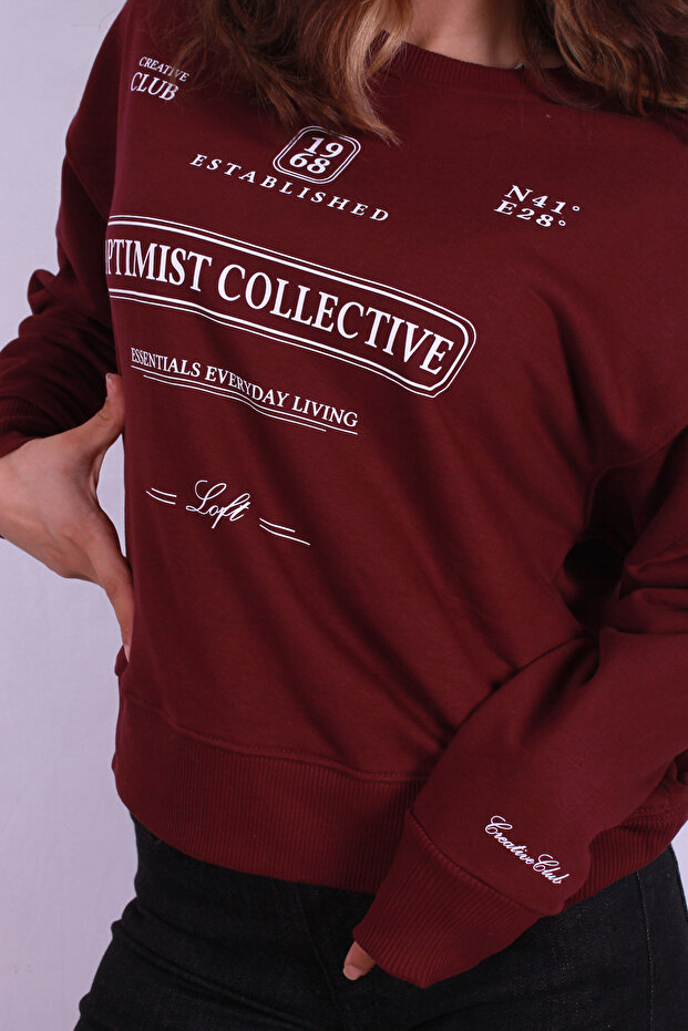 Kadın Mor Sweat - Lf2038202 - 3