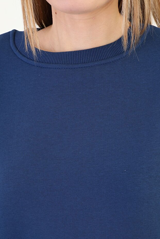 Bisiklet Yaka Oversize Sweetshirt - 6