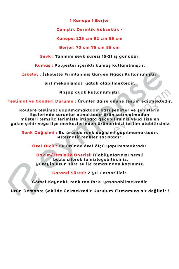 Moster Bohem Koltuk Takımı 3+1 - 8